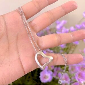 Silver Heart Pendant Necklace
